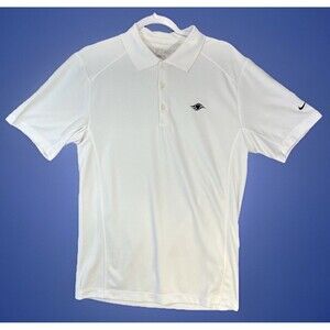 Nike Disney Cruise Line Mickey Mouse Dri-Fit Golf Polo Shirt Mens Sz Small White